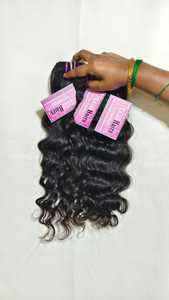 Extensions de cheveux humains Remy non traités de 16 pouces, bouclés indiens, toutes textures disponibles, 100 % cheveux de donneur unique, tissage de cheveux - Product Image 2