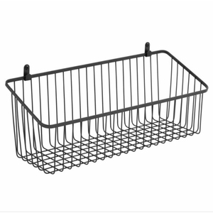 Standard Quality Black Decorative Wire <b>Mesh</b> Rectabgle Metal Storage <b>Basket</b> With Handles for Living Room & Kitchen Decor - Product Image 5