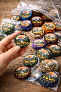 Patch brodé Stay Wild de 2,5 pouces avec motif décoratif, lot de 10 couleurs, 100 pièces, parfait pour les chapeaux, les vestes, les sacs, les travaux manuels - Product Image 4