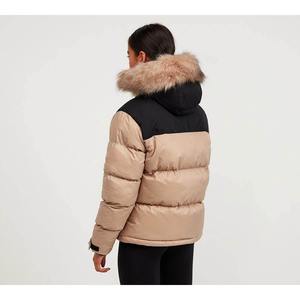 <b>Men's</b> <b>Hooded</b> Down <b>Coat</b> With <b>Fur</b> Trim Zipper Front Casual Puffer Jacket Plus Size Short Length Regular Fit Wholesale Price 2026 - Product Image 4