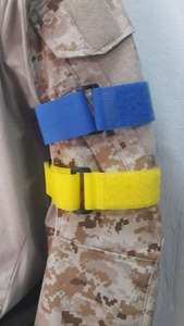 Brassards de paintball personnalisés haute visibilité, élastiques, avec fermeture Velcro pour l'identification d'équipe lors des tournois, de l'entraînement et des sports de plein air - Product Image 5