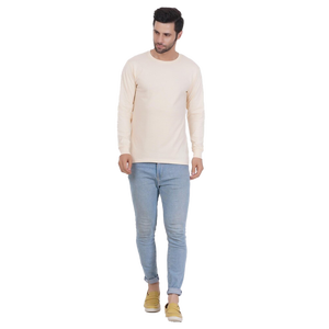 เสื้อยืดแขนยาวผู้ชายคลาสสิก ผ้าฝ้ายผสมใยไผ่ 260 กรัม พิมพ์ลายสกรีน คอกลม เป็นมิตรกับสิ่งแวดล้อม รับผลิตแบบ OEM - Product Image 5