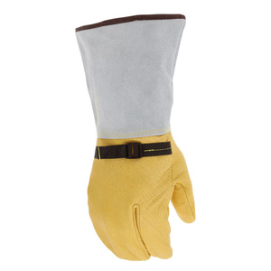 Guantes de Soldadura TIG Reforzados de Cuero de Vaca y Piel de Vacuno, Resistentes a la Abrasión, Suaves y Cómodos, Venta al Por Mayor - Product Image 4