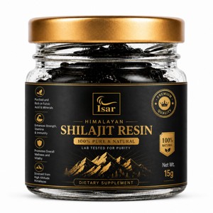 Résine de Shilajit Pure 15g, Shilajit de l'Himalaya Premium pour Hommes et Femmes, 82%+ d'Acide Fulvique, Complexe Minéral, Testé en Laboratoire par une Tierce Partie - Product Image 1