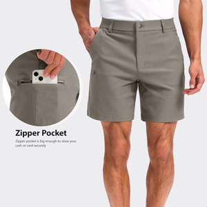 Shorts de golf personnalisés pour hommes, vêtements de sport athlétiques, 100 % coton, toile anti-UV, fabricant OEM, exportation mondiale, marchés de distribution. - Product Image 3