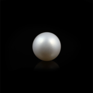 Natural White Freshwater Coin Pearl 5.4 Carat Loose Gemstone for Jewelry Making - Product Image 2