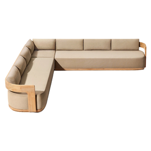 Canapé d'angle modulaire en forme de L Emma Luxury, style minimaliste, rembourré, avec coussins épais, en promotion. - Product Image 6