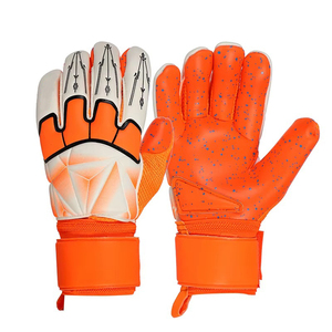 ถุงมือผู้รักษาประตูคุณภาพสูงระดับมืออาชีพ สวมใส่สบาย สำหรับผู้ชายและเด็ก ถุงมือโกลฟุตบอล ทำจากหนังและ PU - Product Image 6