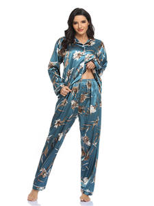 Conjunto de Pijama Elegante para Mujer, 100% Algodón, Cintura Elástica, Tela Transpirable, Logotipo Frontal, Ropa Casual para el Hogar, para Verano - Product Image 4