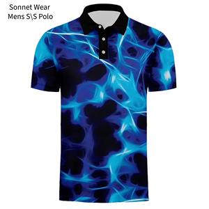 Casual Polo <b>Shirts</b> for Men Short Sleeve <b>Novelty</b> Graphic Print - Product Image 4