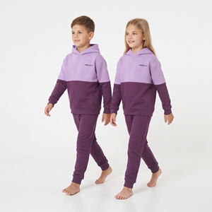 Conjunto de Sudadera con Capucha y Pantalones Deportivos para Niños, Diseño de Bloques de Color, Traje Deportivo de Dos Tonos para Niños y Niñas, Ropa Deportiva, Conjunto a Juego, Venta al por Mayor - Product Image 4