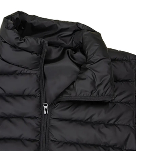 wholesale custom New Winter Black High Quality Men Puffer Vest Custom Logo Warm Vest <b>Jacket</b> for Men - Product Image 6