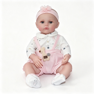 Poupée Reborn réaliste personnalisée aux yeux ouverts, adorable poupée Reborn pour enfant, poupée bébé réaliste pour filles - Product Image 1