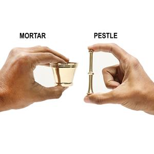 Accesorios de cocina Vintage tradicionales, decoración del hogar, mortero y Maja de latón, latón macizo ecológico para Decoración de cocina - Product Image 2