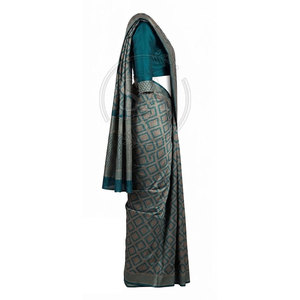 Sari tendance pour femme, vêtement traditionnel indien drapé, imprimé et brodé, tenue ethnique pour mariage, fête, festival - Product Image 5
