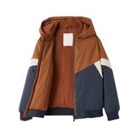 Veste coupe-vent colorblock pour garçons, enfants, veste de sport personnalisée, imperméable, coupe-vent pour activités de plein air