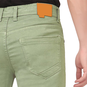 Pantalones Cortos de Mezclilla para Hombre, Corte Ajustado, Secado Rápido, Casuales, Color Sólido - Product Image 5