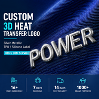 Étiquette en silicone 3D sur mesure, impression de logo personnalisée, solutions d'impression pour vêtements, vêtements de sport, maillots, uniformes