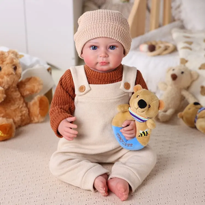 Poupée réaliste <span class=keywords><strong>Jamie</strong></span> de 20 pouces, bébé garçon reborn, corps en tissu doux, membres en vinyle, poupée bébé. - Product Image 3