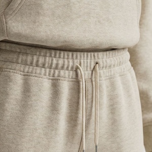 Women's 2 Piece Hooded <b>Sweatshirt</b> Set Solid Color Fleece Casual Loose Fit Full Length Drawstring Pocket All Seasons Wear - Product Image 5
