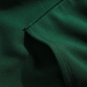 Sweat-shirt à capuche vert pour homme en molleton de coton, style décontracté automne, coupe classique, avec poches, en tricot - Product Image 6