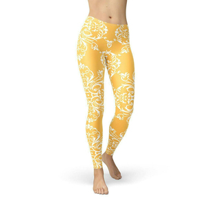 Leggings de sport personnalisables en Spandex/Polyester de haute qualité, taille mi-haute, unis, sans coutures, respirants, anti-bactériens, pour le yoga, été - Product Image 1