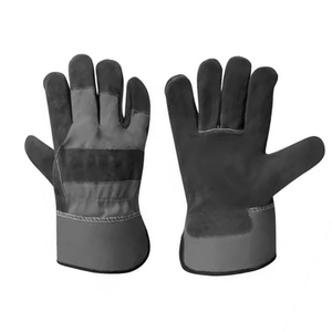 Gants de travail en cuir de qualité supérieure, ajustement confortable pour les travaux de construction et d'atelier, avec logo personnalisé - Product Image 1