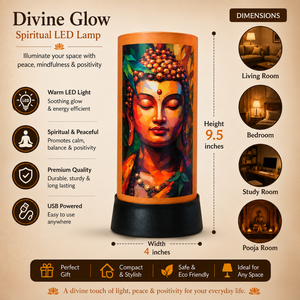 Buddha LED <b>Table</b> <b>Lamp</b> Spiritual Night Light Warm Glow Meditation Decor Decorative Bedside <b>Lantern</b> Living Room Home Office Gift - Product Image 5