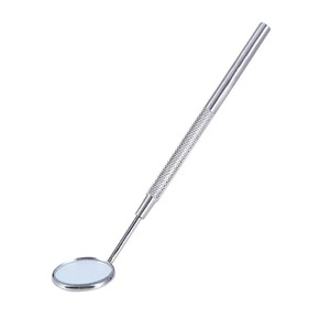 เครื่องมือผ่าตัดทางทันตกรรม BAFA SURGICAL INSTRUMENTS กระจกตรวจฟัน สแตนเลสสตีล ด้ามจับแบบมีลายกันลื่น สีเงิน ระดับ Class I ได้รับมาตรฐาน CE - Product Image 1