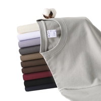 T-shirt pour homme 100% coton 180g, col en V tricoté, manches régulières, coupe classique avec motif, tee-shirt décontracté anti-rides et à séchage rapide