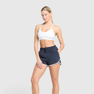 Shorts Deportivos para Mujer, Talla Grande, de Poliéster, Transpirables, con Cordón Elástico, Diseño de Parches, Suaves, para Correr y Hacer Ejercicio - Product Image 6