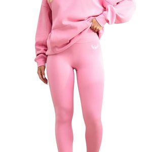 Leggings Deportivos de Cintura Alta Color Rosa para Mujer, Elásticos, Suaves al Tacto, para Yoga, Ejercicio, Uso Diario y Ropa Deportiva - Product Image 1