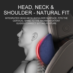 Bantal Leher Ergonomis Busa Memori Penyangga Sandaran Kepala Mobil untuk Mengemudi - Product Image 2