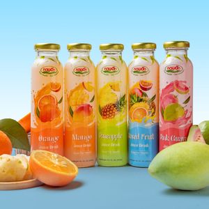 Jus de mangue Nawon No.1, marque vietnamienne, 300 ml, en bouteille de verre, boisson saine, jus de mangue en marque privée, échantillon gratuit. - Product Image 4
