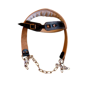 Weight Lifting-Non-Slip Chin and Neck Exerciser Straps high Quality Neoprene Neck <b>Training</b> <b>Head</b> Harness with Chain - Product Image 5