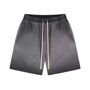 Shorts de jogging amples pour homme, 100% coton, séchage rapide, style vintage délavé à l'acide, collection été - Product Image 6