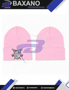 Bonnet d'hiver en tricot Gamma Phi Delta Sorority, rose et bleu clair, broderie 3D, bonnet d'hiver en tricot de qualité supérieure - Product Image 5