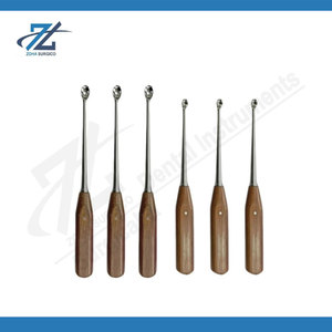 Curettes osseuses dentaires Lucas 2,5 mm 3,5 mm 4 mm en acier inoxydable, instruments chirurgicaux parodontaux pour usage professionnel, fabriquées au Pakistan - Product Image 5