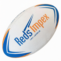 Ballon de rugby miniature personnalisé en caoutchouc synthétique, adhérence supérieure, parfait pour l'entraînement, le développement des compétences et le jeu d'équipe