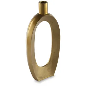 Elegante Florero de Metal Martillado, Florero de Hierro de Lujo para Interiores, Arreglos Florales Premium, Distribución al por Mayor - Product Image 5