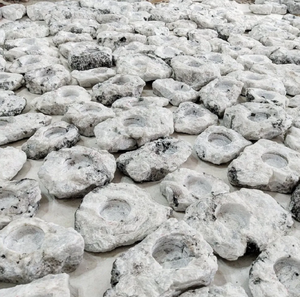 Portavelas de Piedra Natural Tallada a Mano, Piedra de Luna Arcoíris, Ágata, Gema Curativa, Venta al por Mayor - Product Image 2