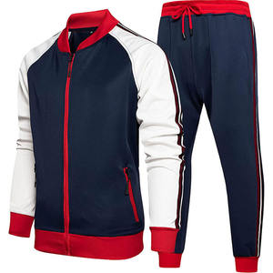 Conjunto Deportivo de Invierno para Hombre, Chaqueta con Cierre y Bloques de Color, Pantalones Jogger Sólidos, Ligeros y Transpirables, Traje Casual de 2 Piezas, Diseño Personalizado - Product Image 3