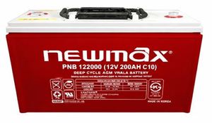 แบตเตอรี่ 11 NEWMAX PNB122000 12V 200AH AGM แบบ Deep Cycle สำหรับระบบโซลาร์เซลล์ ระบบสำรองไฟฟ้า (UPS) ระบบโทรคมนาคม ระบบรักษาความปลอดภัย ระบบกักเก็บพลังงานทดแทน - Product Image 2
