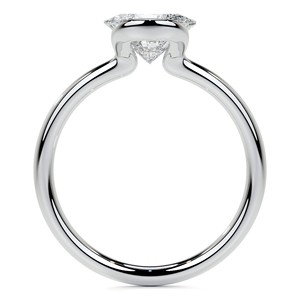 1.25 Carat East To West Oval Cut Solitaire <b>Ring</b> Colorless Moissanite Engagement <b>Ring</b> 14K White Gold Wedding <b>Statement</b> <b>Ring</b> - Product Image 6