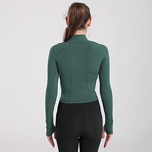 Veste de yoga zippée personnalisée respirante pour la gym et le fitness, active, extensible, douce, ajustée avec poches, pour l'entraînement sportif - Product Image 4