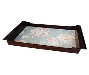 ถาดเสิร์ฟไม้คุณภาพสูงทันสมัยพร้อมดีไซน์พิมพ์เคลือบที่ซับซ้อนสำหรับงานเลี้ยงโรงแรมหรืองานเลี้ยงอาหารค่ำที่บ้าน - Product Image 6