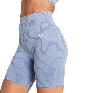 Nuevo estilo 2025, ropa ajustada para mujer, logotipo personalizado, ropa activa para mujer, pantalones cortos para mujer, gimnasio personalizado, deporte, Fitness, entrenamiento, sin costuras - Product Image 1