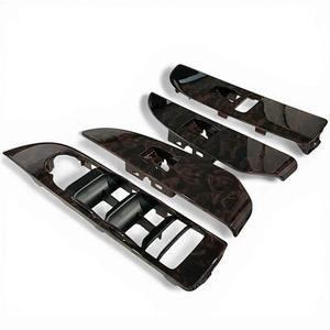 4PCS <b>Window</b> Switch Panel <b>Cover</b> Trim for 2010-2014 GMC Yukon Denali Chevrolet Tahoe Suburban OEM Replacement Dark Woodgrain Color - Product Image 3