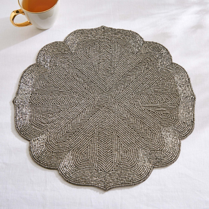 Set de 4 sets de table perlés pour table à manger, style ferme - Product Image 6