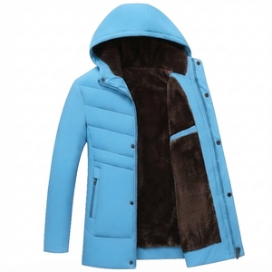 Premium <b>Men's</b> Insulated Hooded Winter <b>Jacket</b> Full Zip Warm Outdoor Casual Coat - Product Image 1